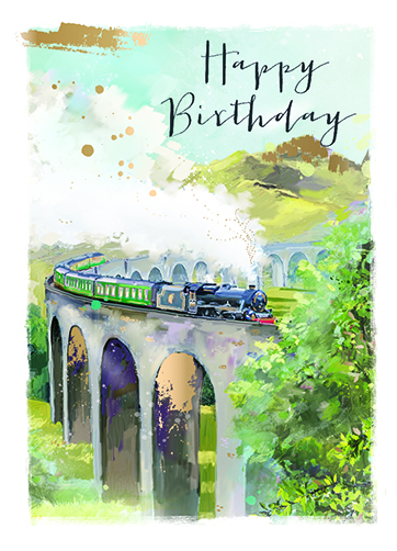 Felicitare - Bday Gen Locomotive | Ling Design