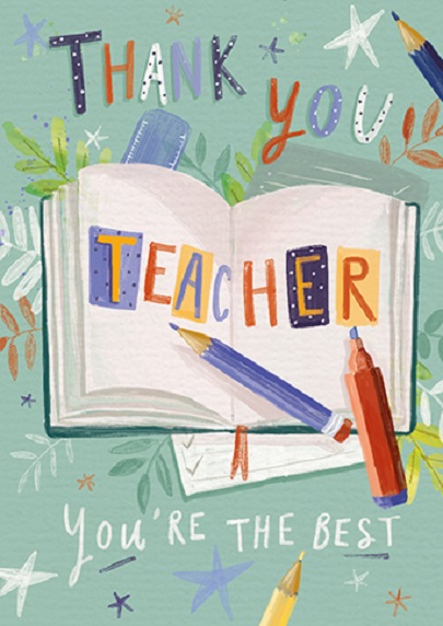 Felicitare - Teacher - Thank You Teacher | Ling Design