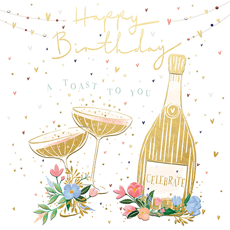 Felicitare - Bday Gen - Atoast To you | Ling Design