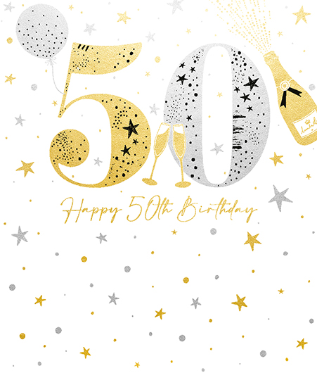 Felicitare - Let s Celebrate 50th | Ling Design