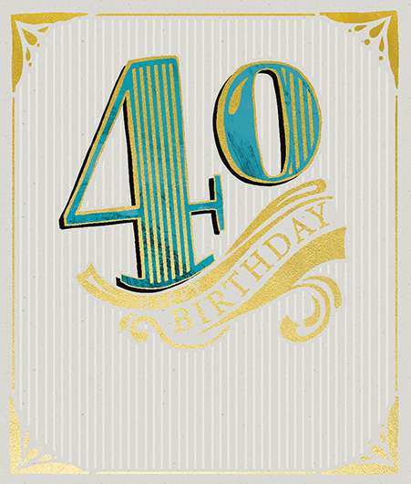 Felicitare - Bday Cap - 40th Birthday | Ling Design