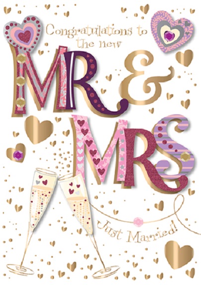 Felicitare - Wedding - New Mr and Mrs | Ling Design