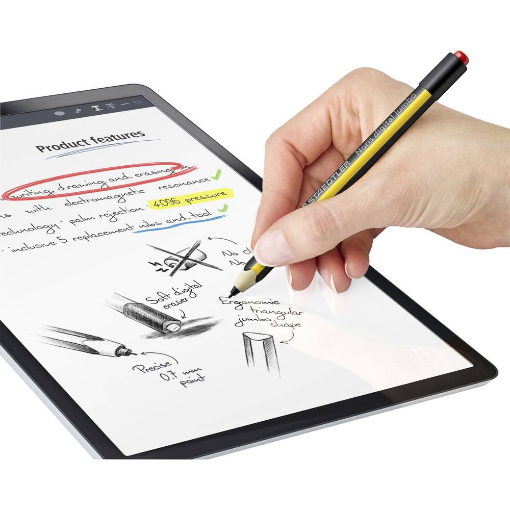 Stylus - Noris Digital Jumbo - pentru ecrane EMR | Staedtler - 1 | YEO