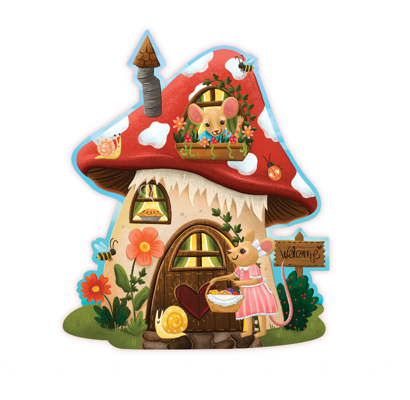 Puzzle - Floor Puzzle - Mouse House | Peaceable Kingdom