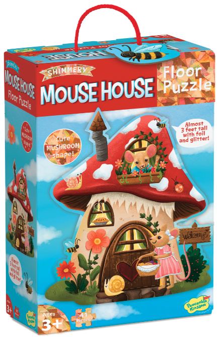 Puzzle - Floor Puzzle - Mouse House | Peaceable Kingdom - 1 | YEO