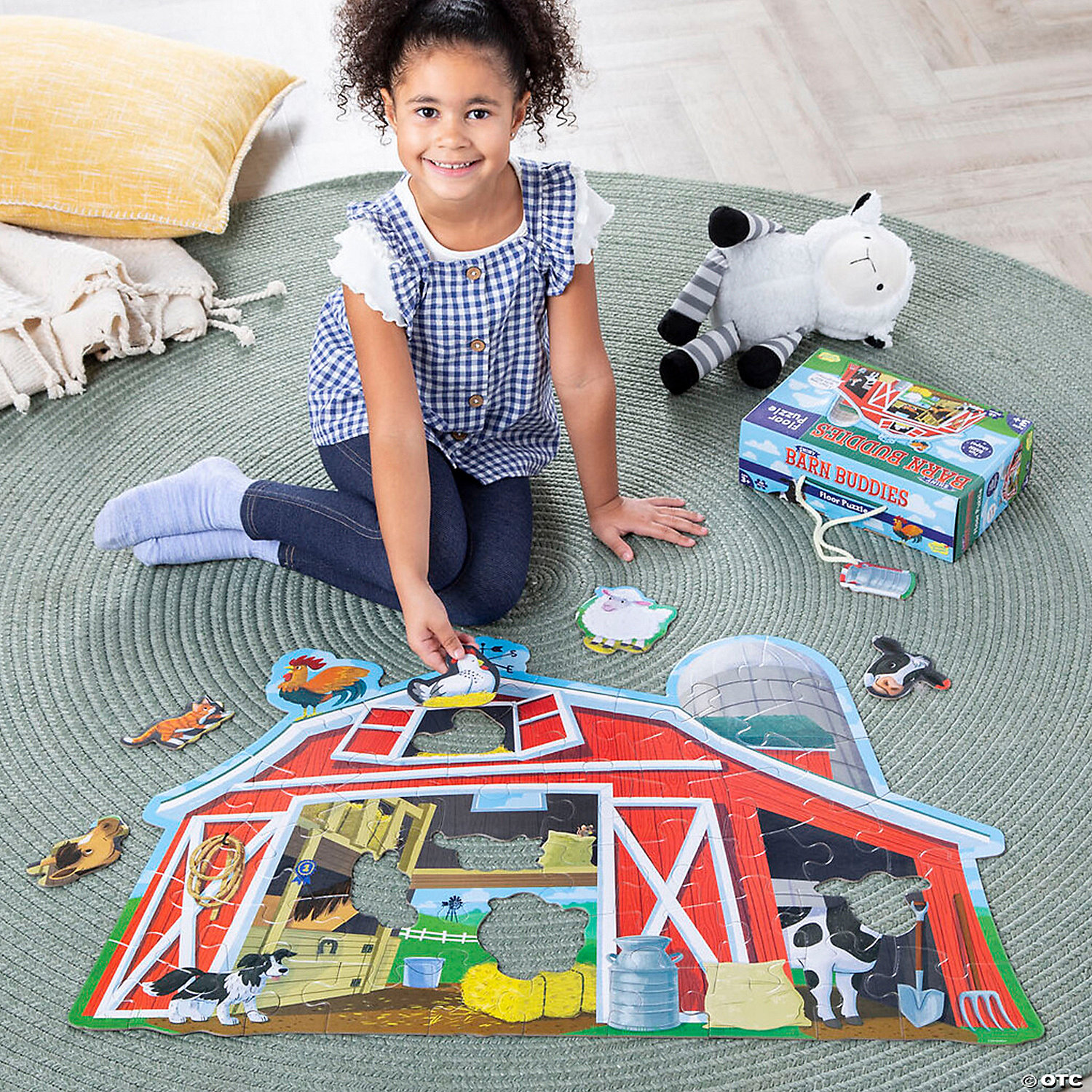 Puzzle - Floor Puzzle - Barn Buddies | Peaceable Kingdom - 2 | YEO