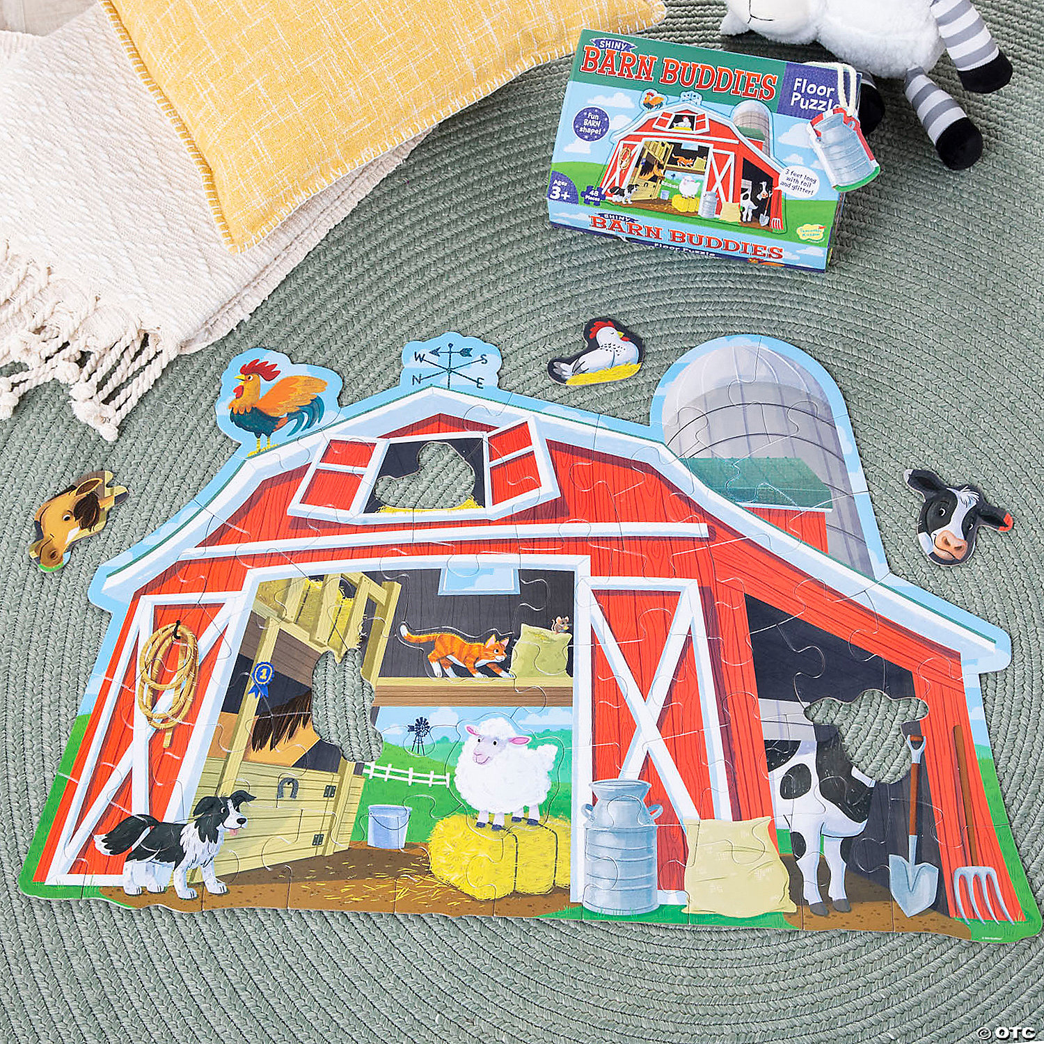 Puzzle - Floor Puzzle - Barn Buddies | Peaceable Kingdom - 3