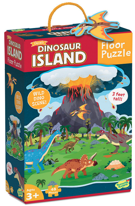 Puzzle - Floor Puzzle - Dinosaur Island | Peaceable Kingdom - 1