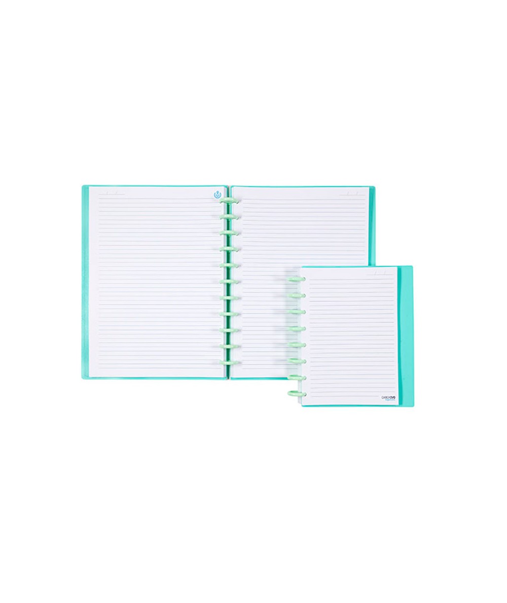 Carnet - Ingeniox - Pastel Colours, A4 Lined - Mint | Carchivo - 1 | YEO