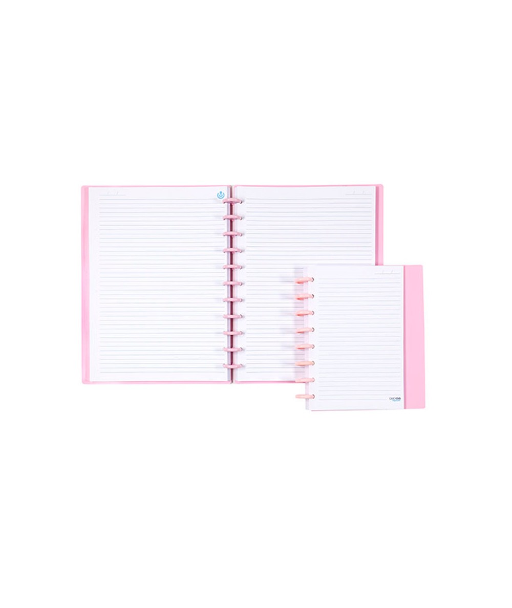 Carnet - Ingeniox - Pastel Colours, A4 Lined - Pink | Carchivo