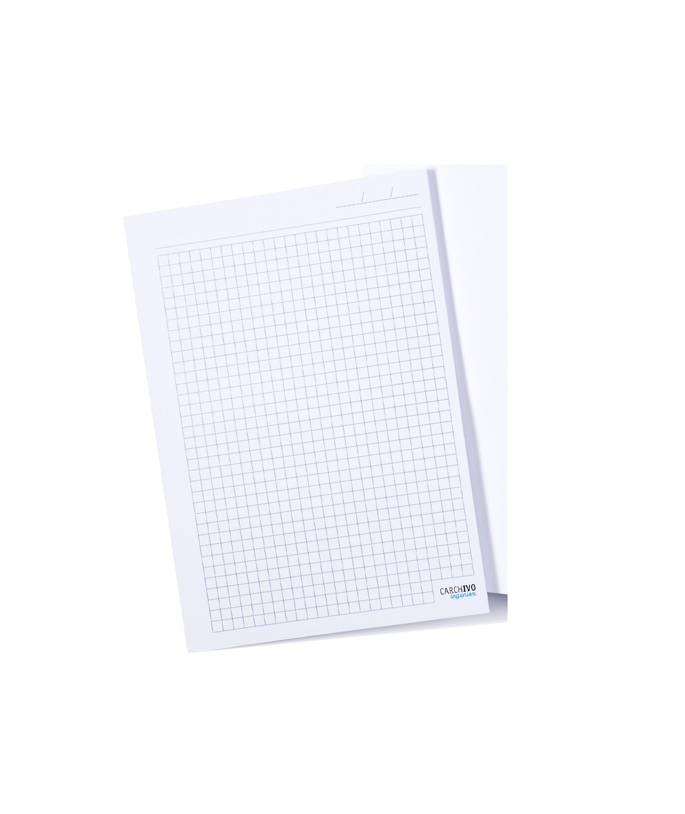 Carnet - Ingeniox - Pastel Colours, A4 Grid - Blue | Carchivo