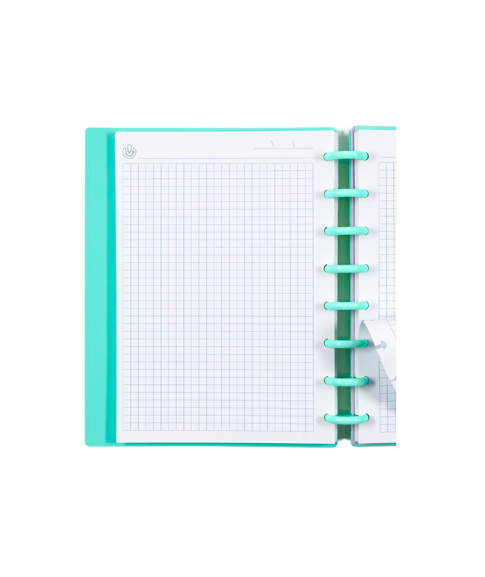 Carnet - Ingeniox - Pastel Colours, A4 Grid - Blue | Carchivo - 1 | YEO