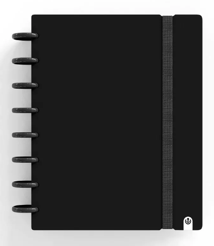 Carnet - Ingeniox - Intense colours, A5 Lined - Black | Carchivo