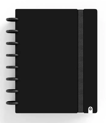 Carnet - Ingeniox - Intense colours, A5 Grid - Black | Carchivo