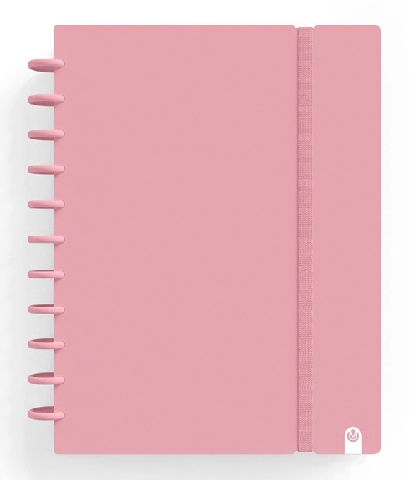 Carnet - Ingeniox - Pastel Colours, A5 Grid - Pink | Carchivo - 1 | YEO