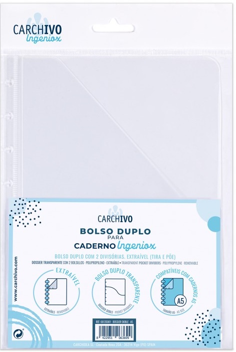 Dosar cu 2 buzunare - Ingeniox Two-Pocket Folder A4 | Carchivo - 1 | YEO