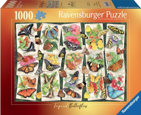 Puzzle 1000 piese - Tropical butterflies | Ravensburger - 1 | YEO