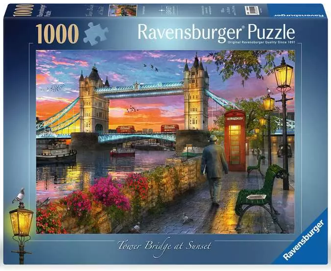 Puzzle 1000 piese - Tower Bridge at Sunset | Ravensburger - 1 | YEO