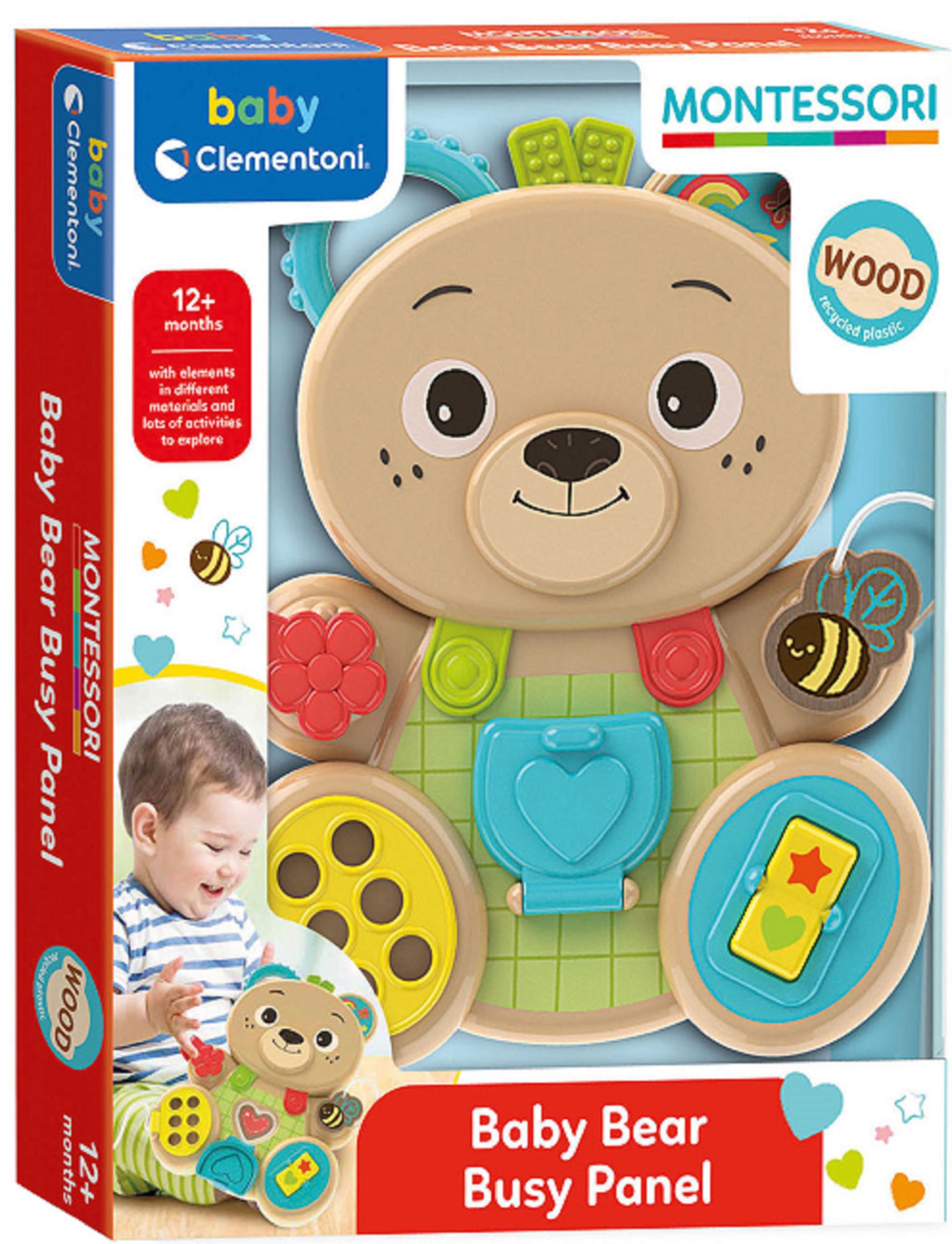 Jucarie interactiva - Montessori Baby - Busy Bear | Clementoni - 1 | YEO