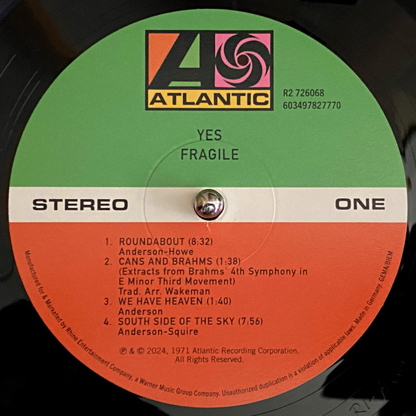 Fragile - Vinyl | Yes - 3 | YEO