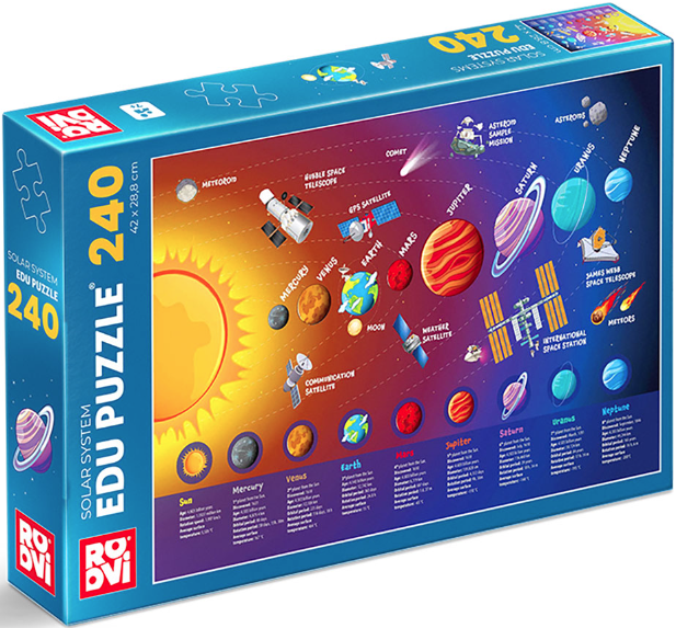 Puzzle 240 piese - Solar System | ROOVI - 1 | YEO