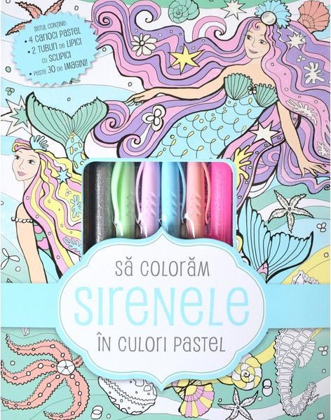 Sa coloram sirenele in culori pastel | adolescenti poza noua