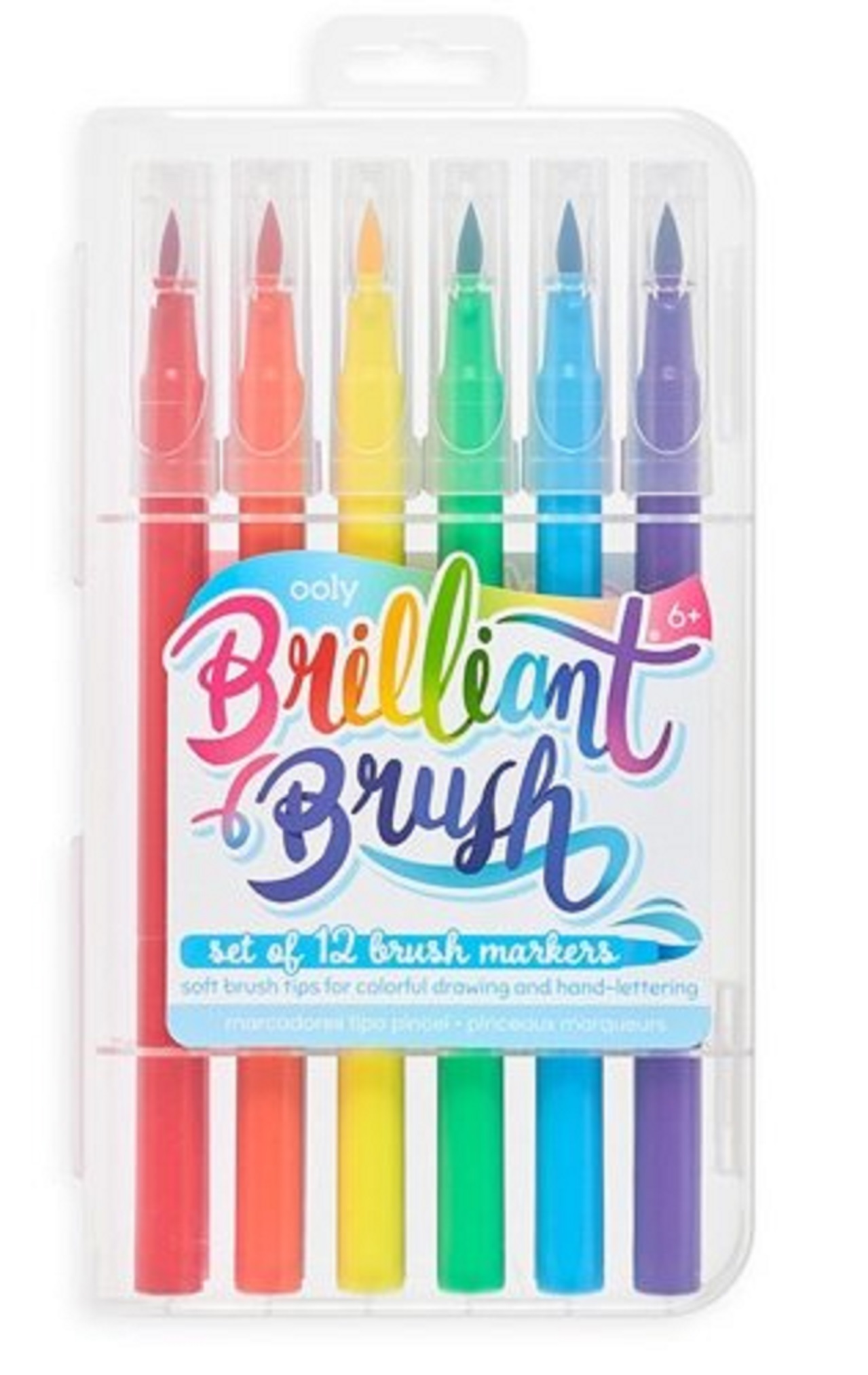 Set 12 carioci - Brush Markers - Multicolor | Ooly