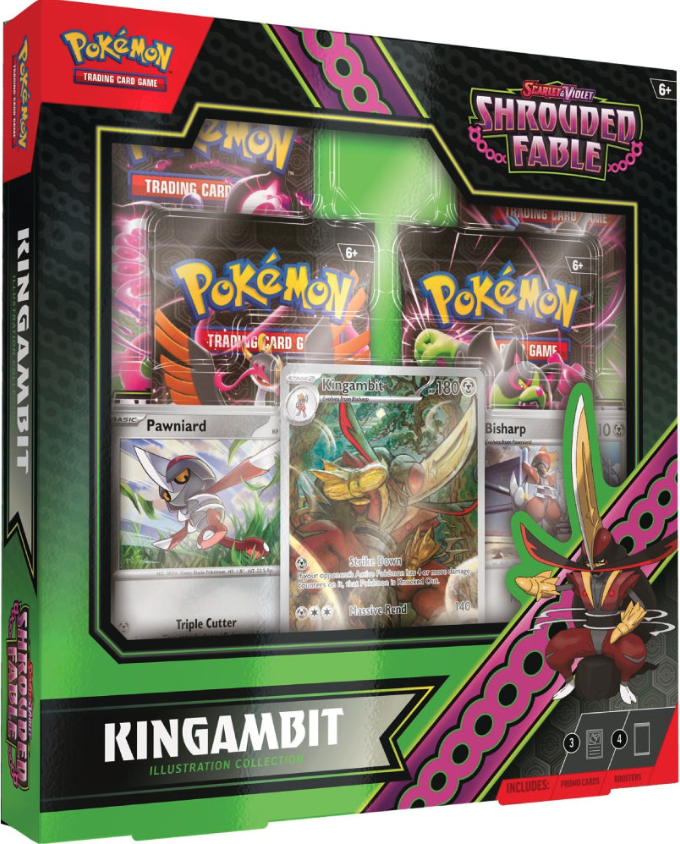 Pokemon TCG: Scarlet & Violet - Shrouded Fable - Kingambit Illustration Collection | The Pokemon Company - 1 | YEO