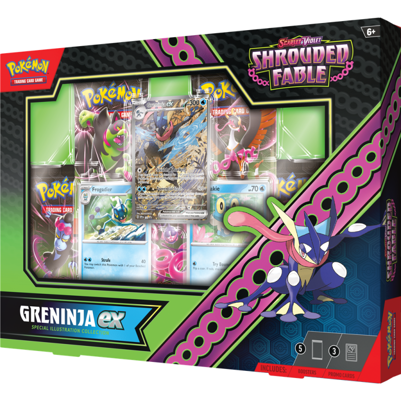 Pokemon TCG - Scarlet & Violet - Shrouded Fable - Kingdra or Greninja Special Collection (2 modele - pret pe bucata) | The Pokemon Company - 1 | YEO