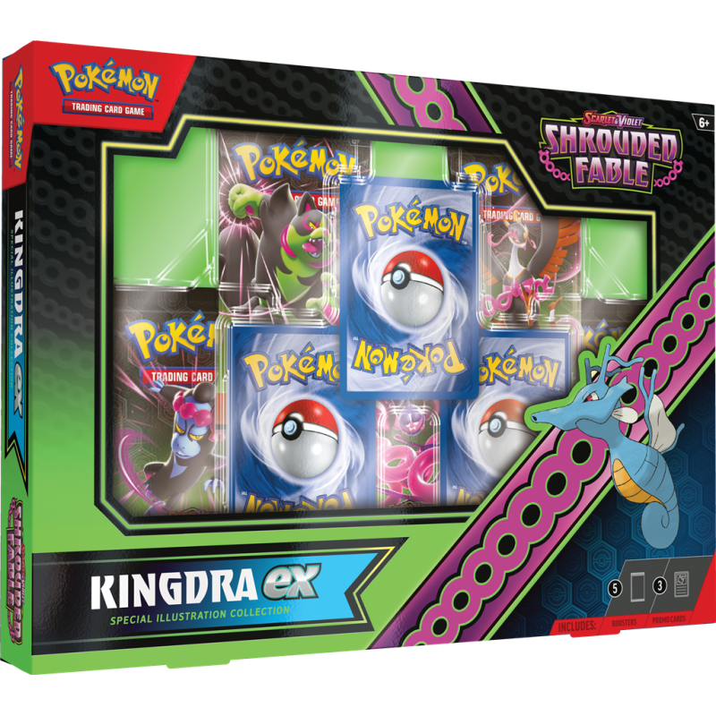 Pokemon TCG - Scarlet & Violet - Shrouded Fable - Kingdra or Greninja Special Collection (2 modele - pret pe bucata) | The Pokemon Company - 2 | YEO