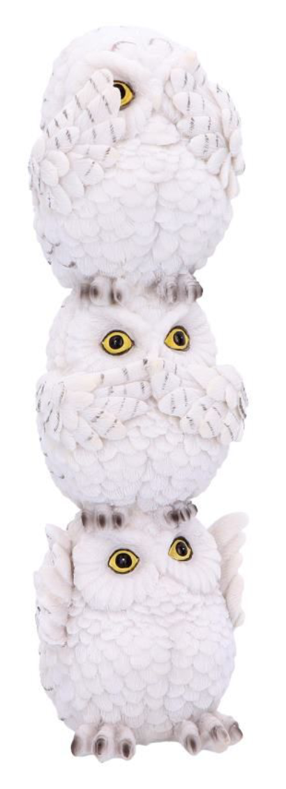 Figurina - Three Wise White Owls | Nemesis Now - 4 | YEO