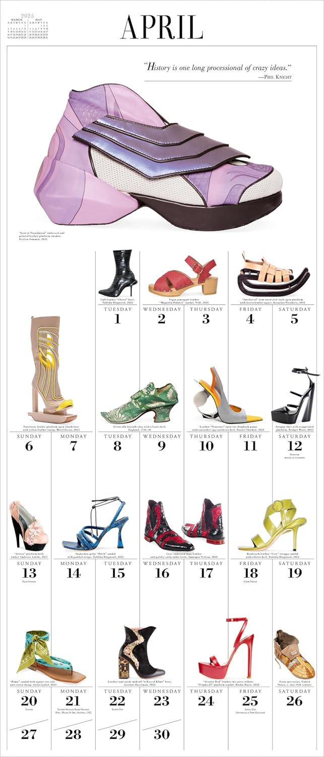 Calendar 2025 - 365 Days of Shoes - Picture-A-Day | Workman Publishing - 3 | YEO