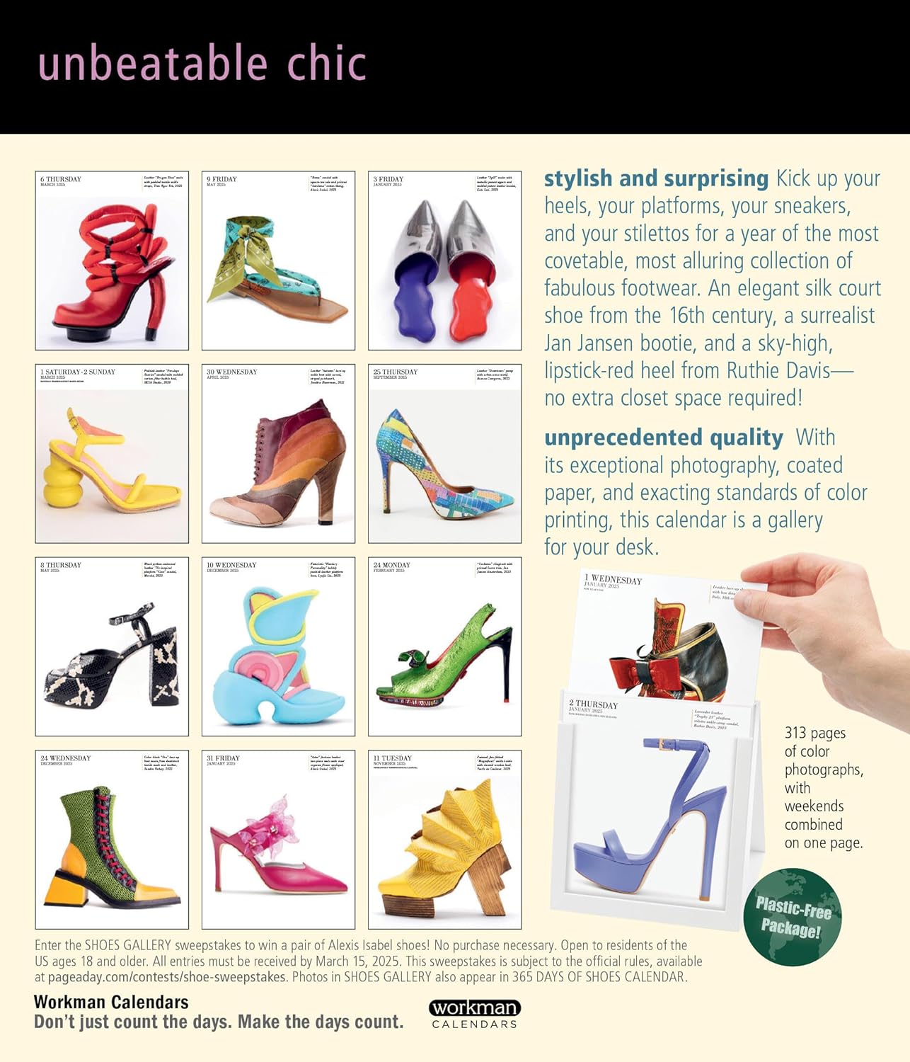 Calendar 2025 - Shoes - Page-A-Day | Workman Publishing