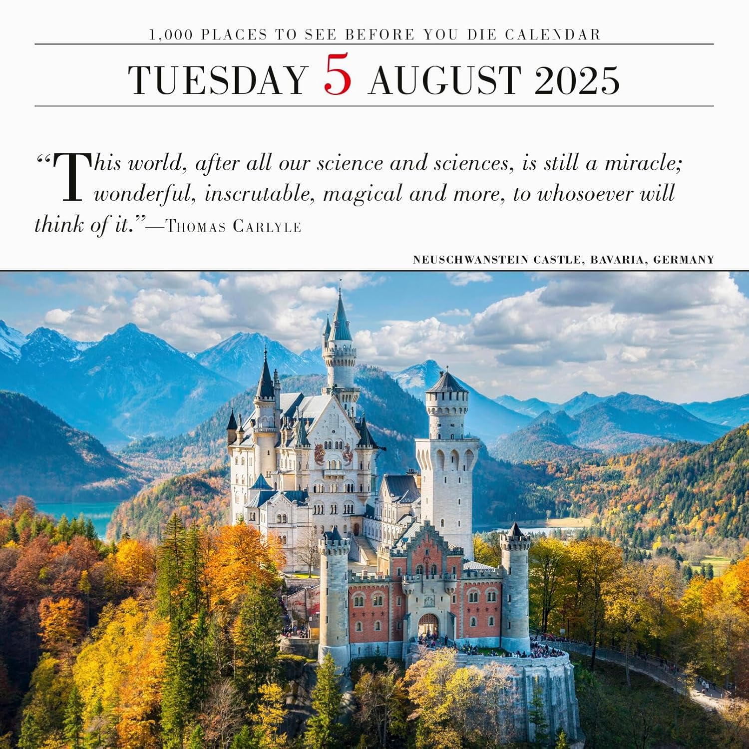 Calendar 2025 - 1000 Places to See Before You Die - Page-A-Day | Workman Publishing - 3 | YEO