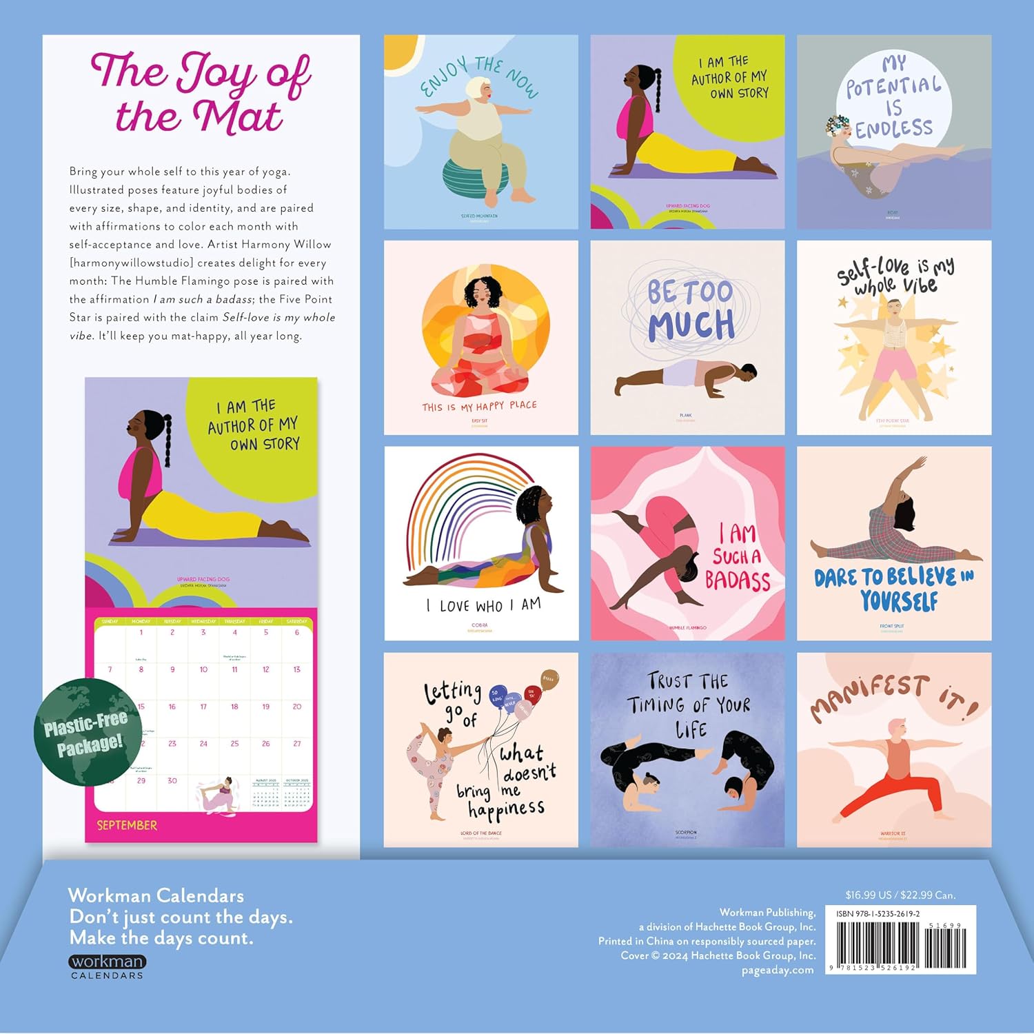 Calendar 2025 - Yoga Is My Happy Place | Workman Publishing