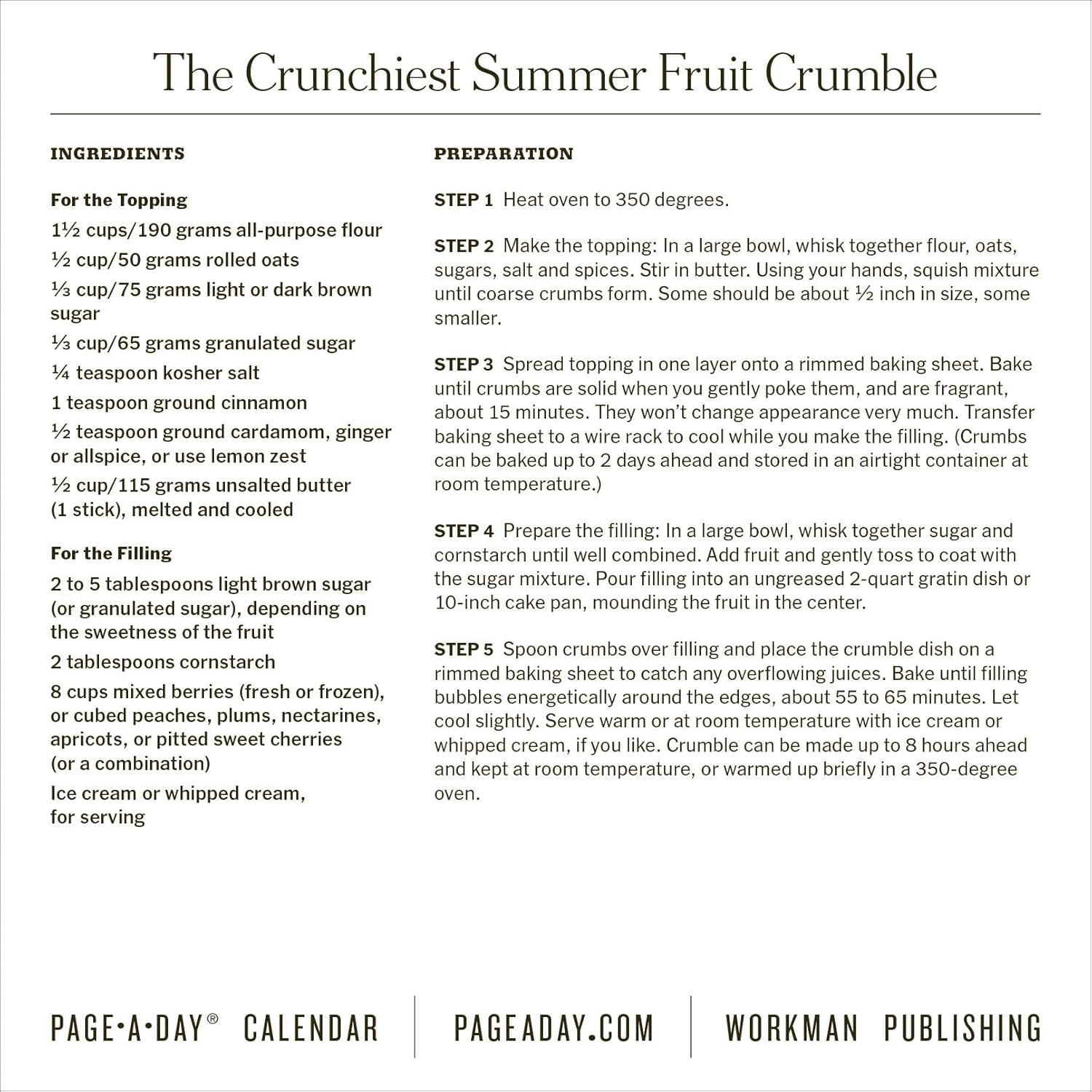 Calendar 2025 - New York Times Cooking - Page-A-Day | Workman Publishing - 3 | YEO