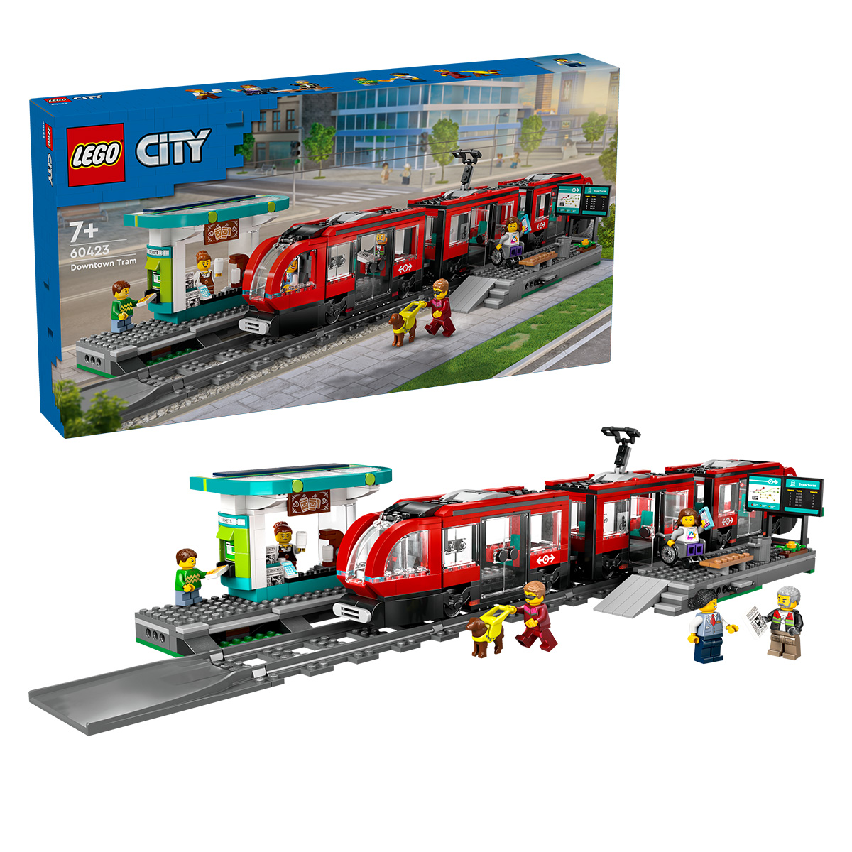 LEGO City - Statie si tramvai in centrul orasului (60423) | LEGO