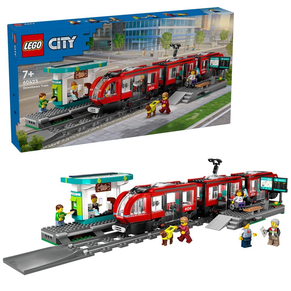 LEGO City - Statie si tramvai in centrul orasului (60423) | LEGO - 5 | YEO