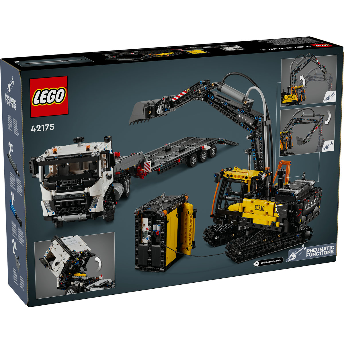 LEGO Technic - Camionul FMX si excavatorul electric EC230 de la Volvo(42175) | LEGO - 1 | YEO