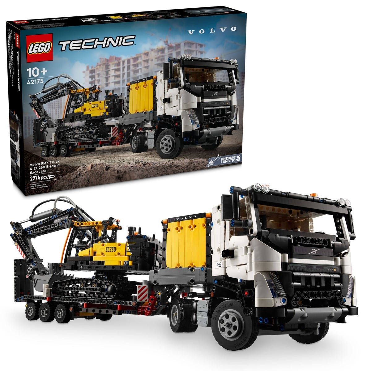 LEGO Technic - Camionul FMX si excavatorul electric EC230 de la Volvo(42175) | LEGO - 8 | YEO