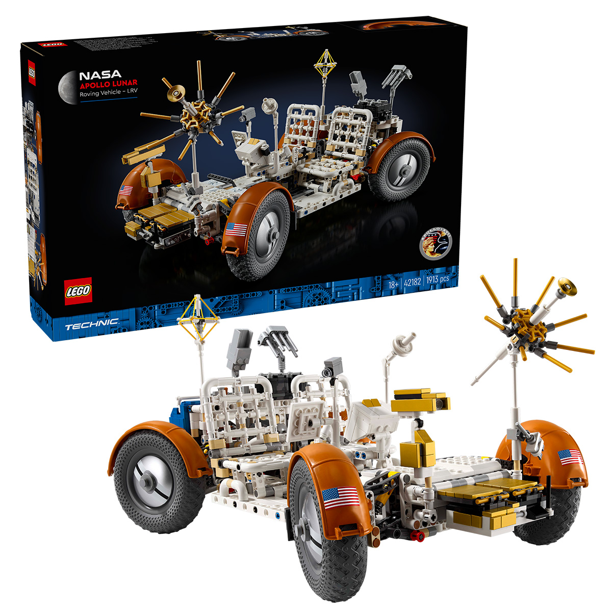 LEGO Technic - Roverul selenar din misiunile NASA Apollo(42182) | LEGO