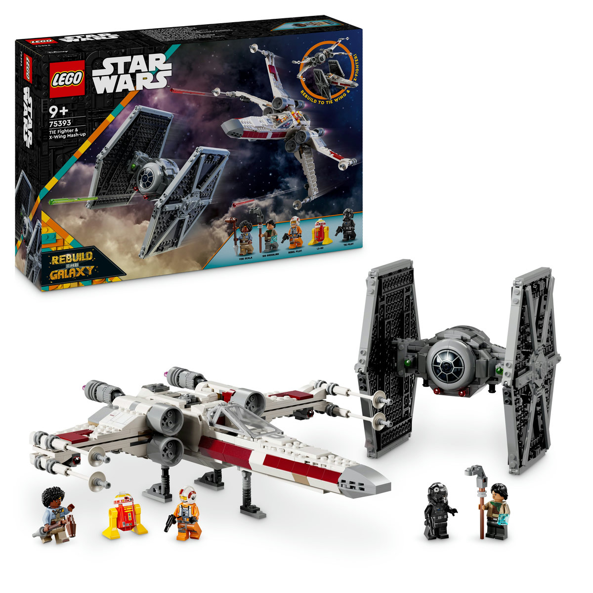 LEGO Star Wars - Hibrid TIE Fighter si X-Wing(75393) | LEGO