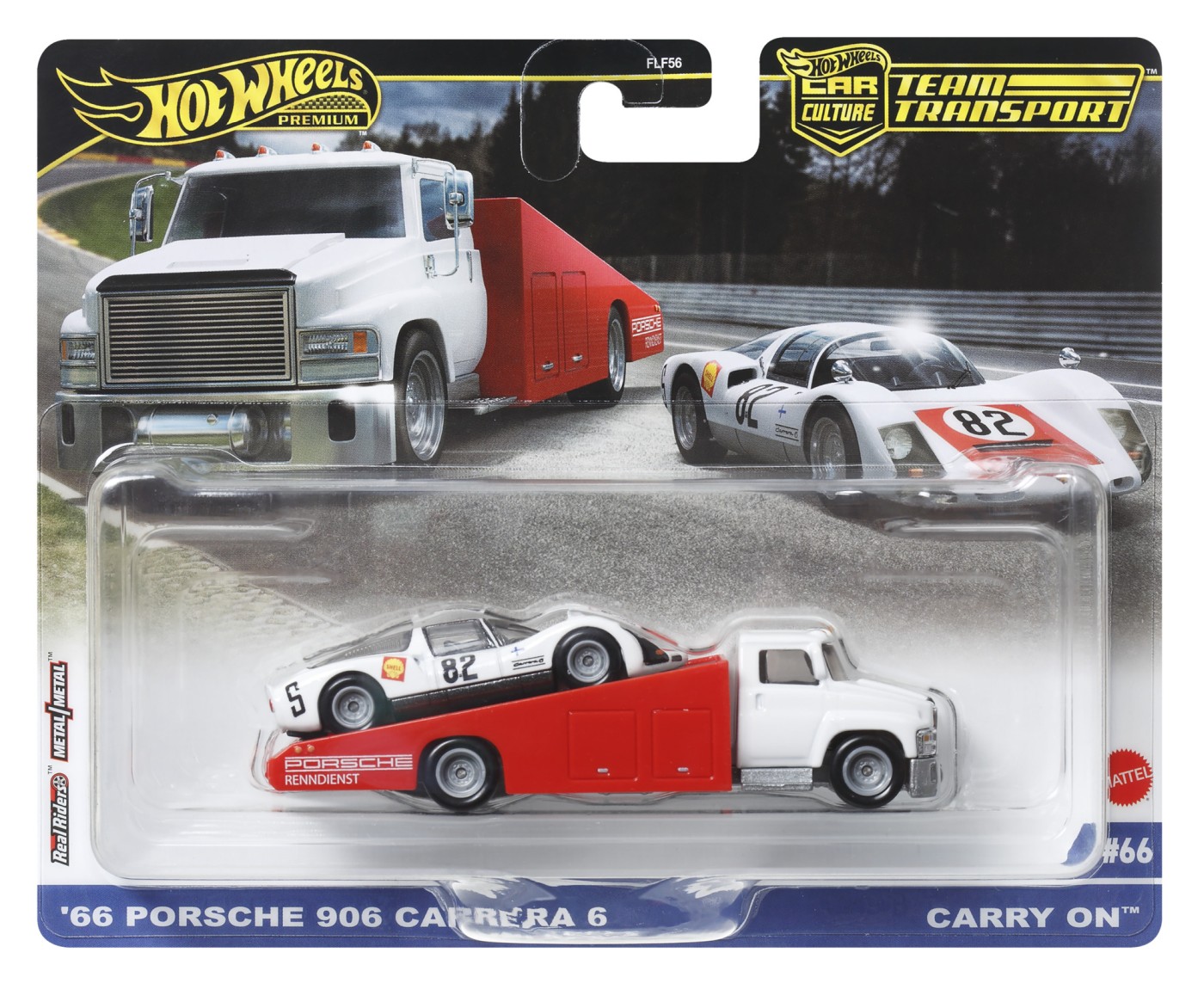 Transportator Carry On cu masinuta Porsche Carrera 906 | Mattel - 6 | YEO