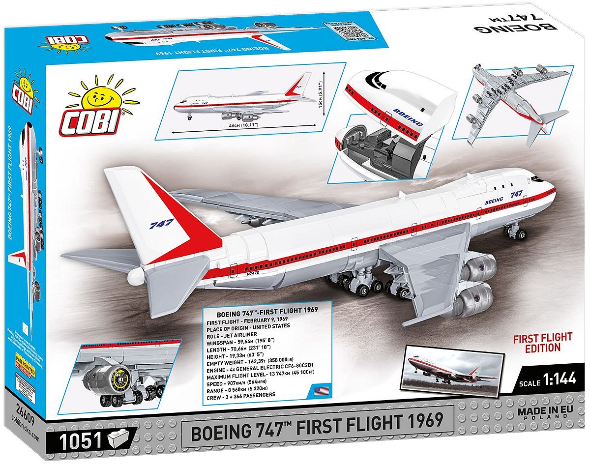 Set de constructie - Boeing 747 First Flight 1969 | Cobi