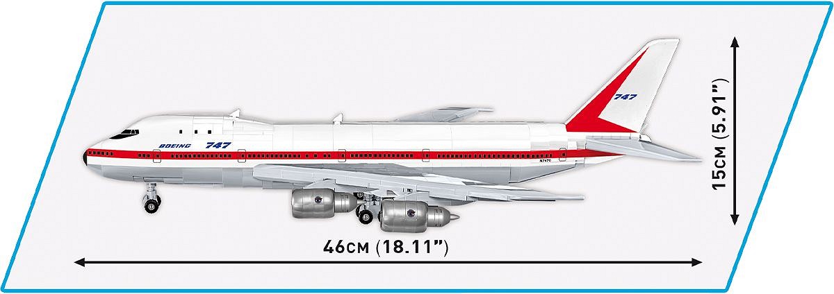 Set de constructie - Boeing 747 First Flight 1969 | Cobi - 6 | YEO