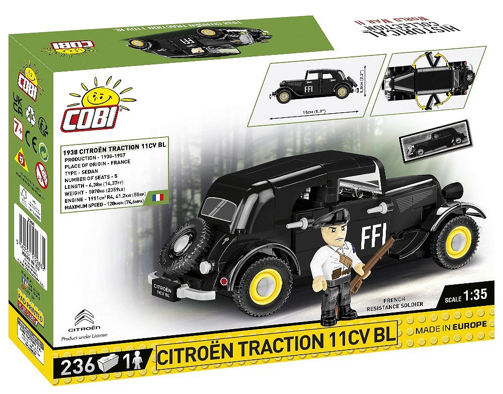 Set de constructie - Citroen Traction 11CVBL | Cobi