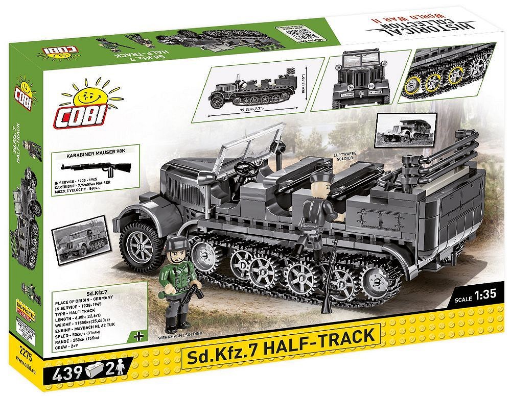 Set de constructie - Sd.Kfz. 7 Half-Track | Cobi