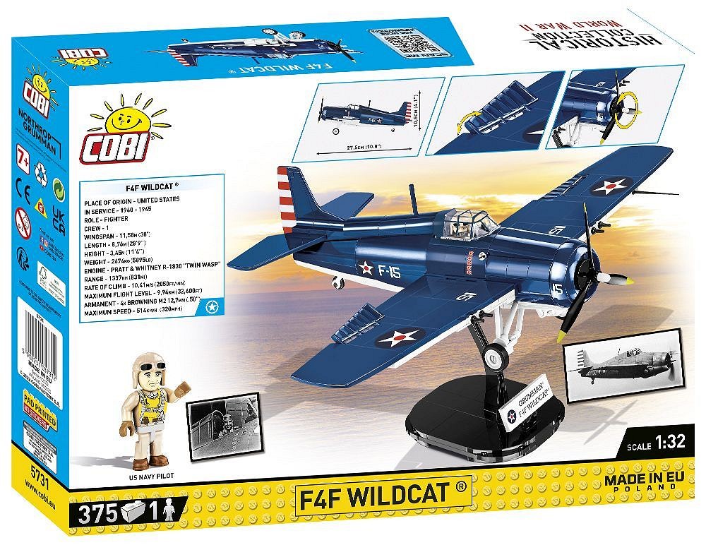 Set de constructie - F4F Wildcat - Northrop Grumman | Cobi