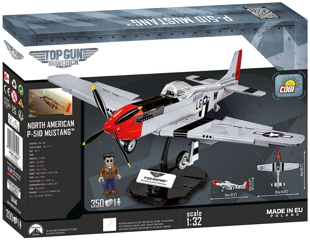 Set de constructie - Top Gun Maverick - P-51D Mustang | Cobi