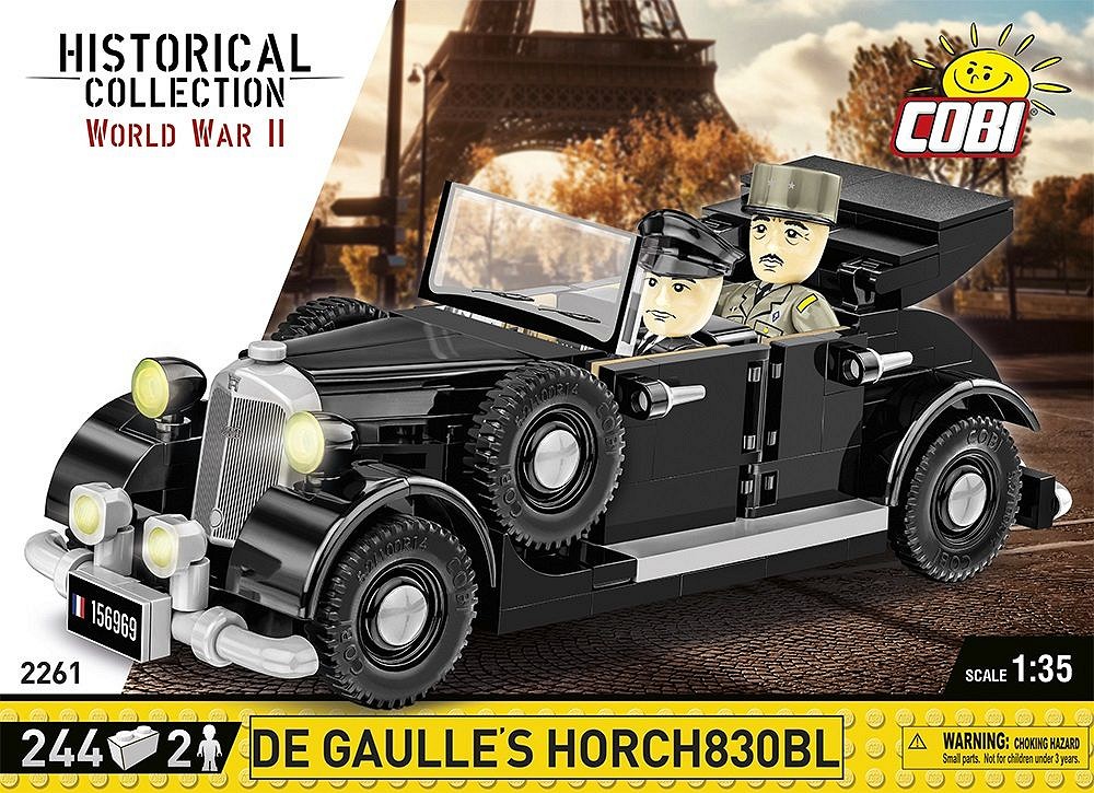 Set de constructie - De Gaulle\'s Horch830BL | Cobi - 6 | YEO